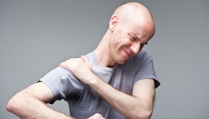 Pain behind it with osteochondosis