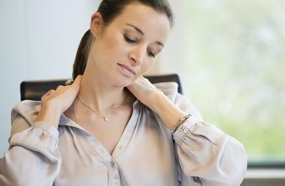 neck discomfort with osteochondrosis