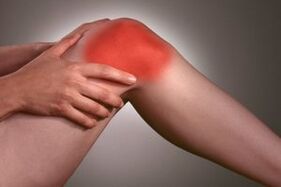 knee joint pain due to osteoarthritis